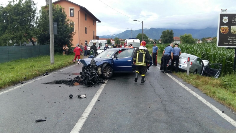 CIRIÈ - Grave incidente stradale in via Robassomero: tre feriti
