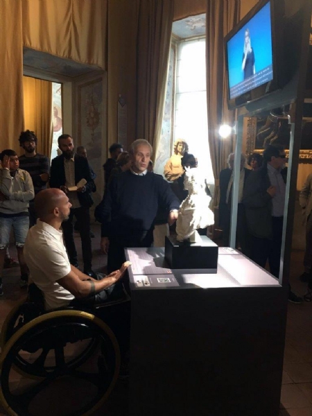 VENARIA - Alla Reggia il primo espositore che migliorerà la fruizione dei musei da parte dei disabili