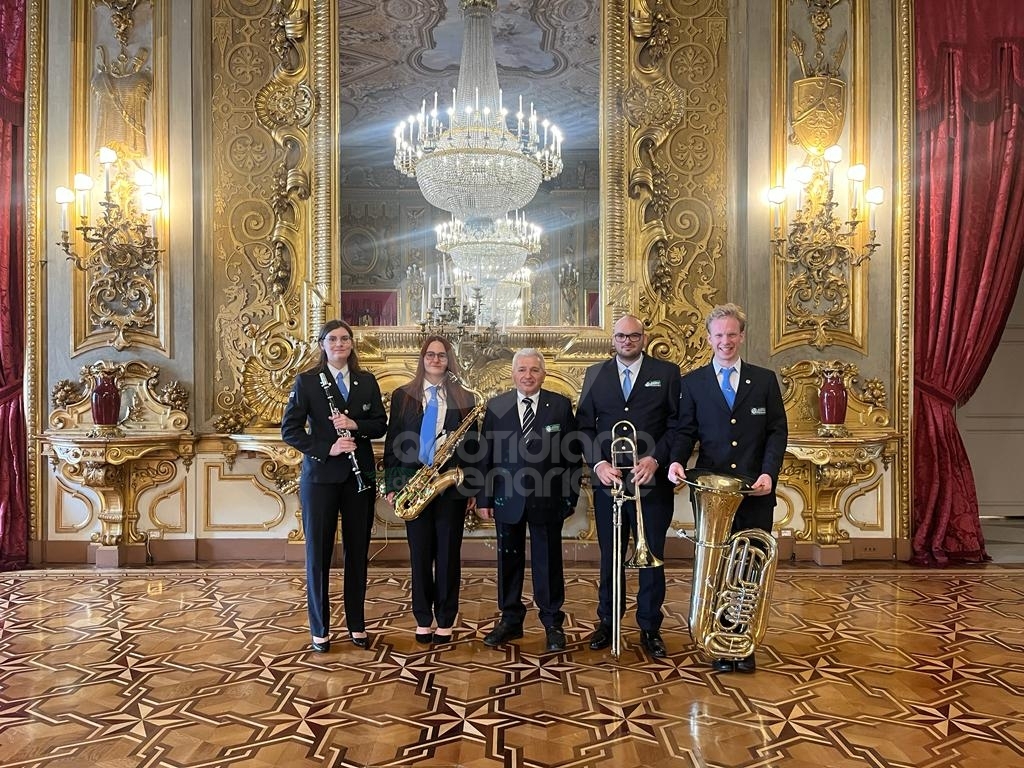 VENARIA - I quattro giovani musici che hanno suonato davanti al Presidente Mattarella - FOTO