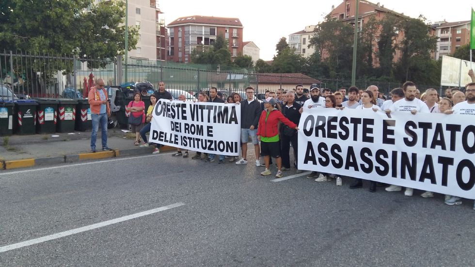 BORGARO/TORINO - Duecento persone al sit-in per Oreste Giagnotto